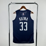 2025 Washington Wizards 33#Kuzma Blue Jersey/2025 奇才蓝色33#kuzma
