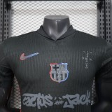 24-25 Barcelona Black TRAVIS SCOTT  Palyer Jersey/ 24-25巴萨客场特别版球员