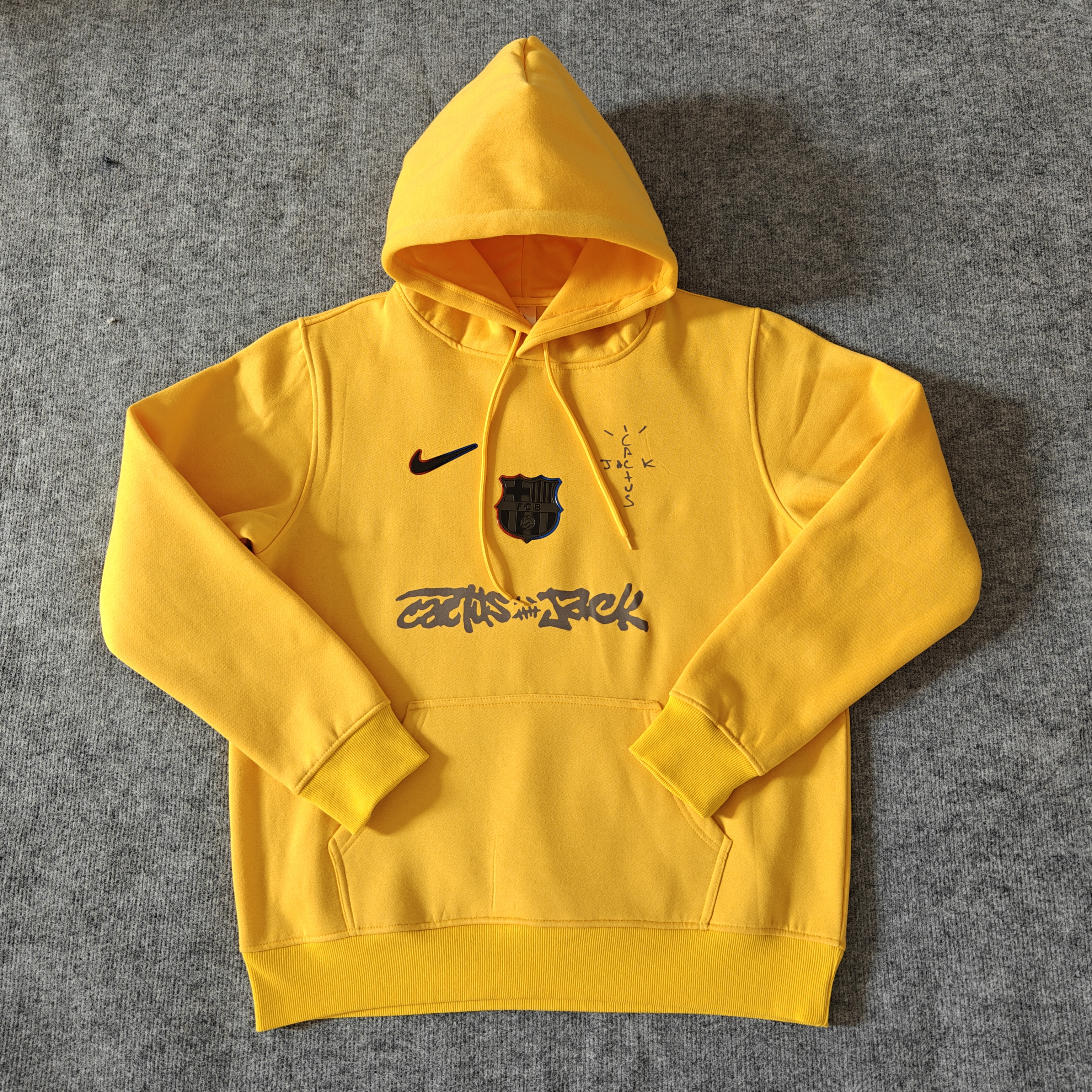 travis scott yellow nike hoodie