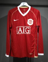 06-07 Manchester United Home Player Long Sleeve Retro Jersey/06-07曼联主场球员长袖