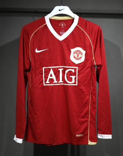 06-07 Manchester United Home Player Long Sleeve Retro Jersey/06-07曼联主场球员长袖