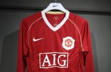 06-07 Manchester United Home Player Long Sleeve Retro Jersey/06-07曼联主场球员长袖
