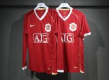 06-07 Manchester United Home Player Long Sleeve Retro Jersey/06-07曼联主场球员长袖