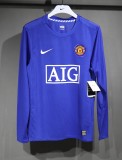 08-09 Manchester United Third Player Long Sleeve Retro Jersey/08-09曼联第二客场球员长袖