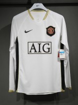 06-07 Manchester United Away Player Long Sleeve Retro Jersey/06-07 曼联客场球员长袖