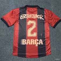 2000-01 Barcelona Retro Home Skeleton Jersey/ 2000-01 巴萨复古联名球迷
