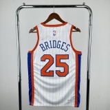 2025 New York Knicks 25# BRIDGES Jersey/2025 赛季尼克斯25# BRIDGES