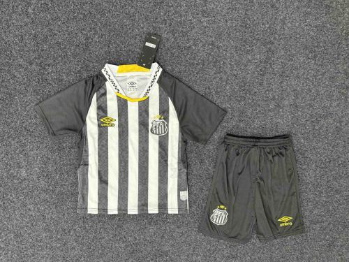 25-26 Santos Away Kid Kit/25-26 桑托斯客场童装