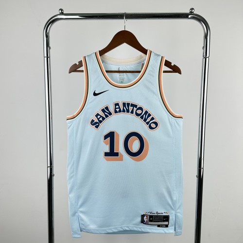 2025 Spurs 10#SOCHAN NBA Jersey