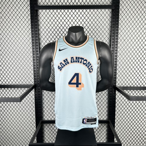 2025 Spurs 4#FOX NBA Jersey