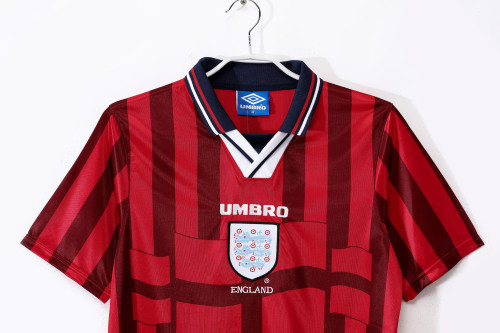 1998 England Away Retro Jersey/1998英格兰客场