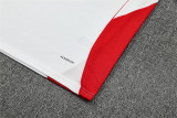 25-26 AX White Short Sleeve Training Suit/ 25-26阿贾克斯短袖训练服