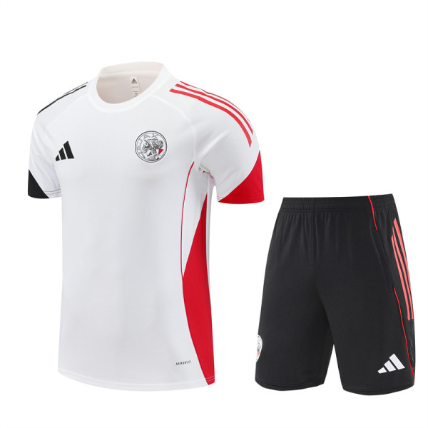 25-26 AX White Short Sleeve Training Suit/ 25-26阿贾克斯短袖训练服