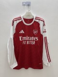 25-26 Arsenal Home Long Sleeve Jersey/ 25-26阿森纳主场长袖