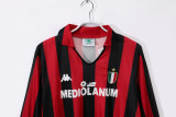 88-89 AC Milan Home Retro Long Sleeve Jersey/ 88-89AC米兰主场长袖