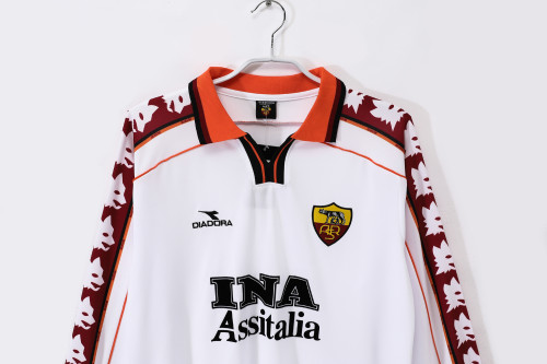98-99 Roma Away Long Sleeve Retro Jersey/98-99罗马客场长袖