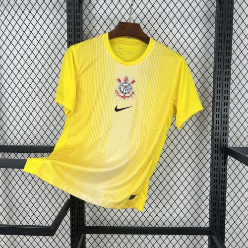 25-26 Corinthians Goal Keeper Yellow Fans  Jersey /25-26 科林蒂安黄色守门员球迷版