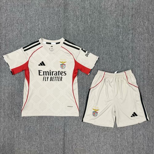25-26 Benfica Away Kid Kit/25-26 本菲卡客场童装