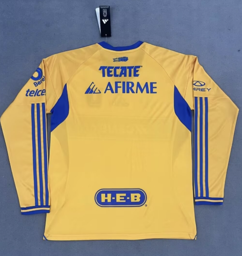 25-26 Tigres UANL Special Long Sleeve Fans Jersey/25-26老虎队特别款长袖球迷