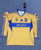 25-26 Tigres UANL Special Long Sleeve Fans Jersey/25-26老虎队特别款长袖球迷