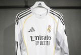 25-26 Real Madrid Home Player Long Sleeve Jersey/ 25-26皇马主场球员长袖