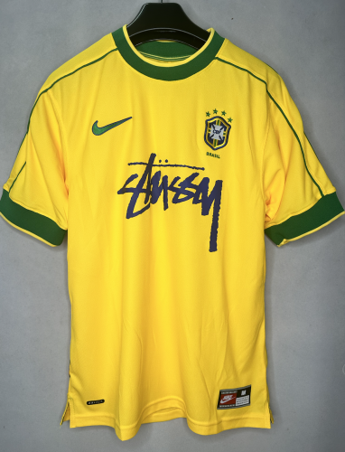 1998 Brazil X Stüssy Retro Jersey/1998 巴西主场