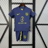 25-26 Atletico Madrid Away Kid Kit/25-26 马竞客场童装