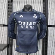 25-26 Real Madrid Away Long Sleeve Player Jersey/25-26皇马客场长袖球员版