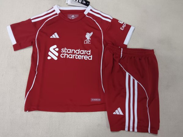 25-26 Liverpool Home kids kit/25-26利物浦主场童装