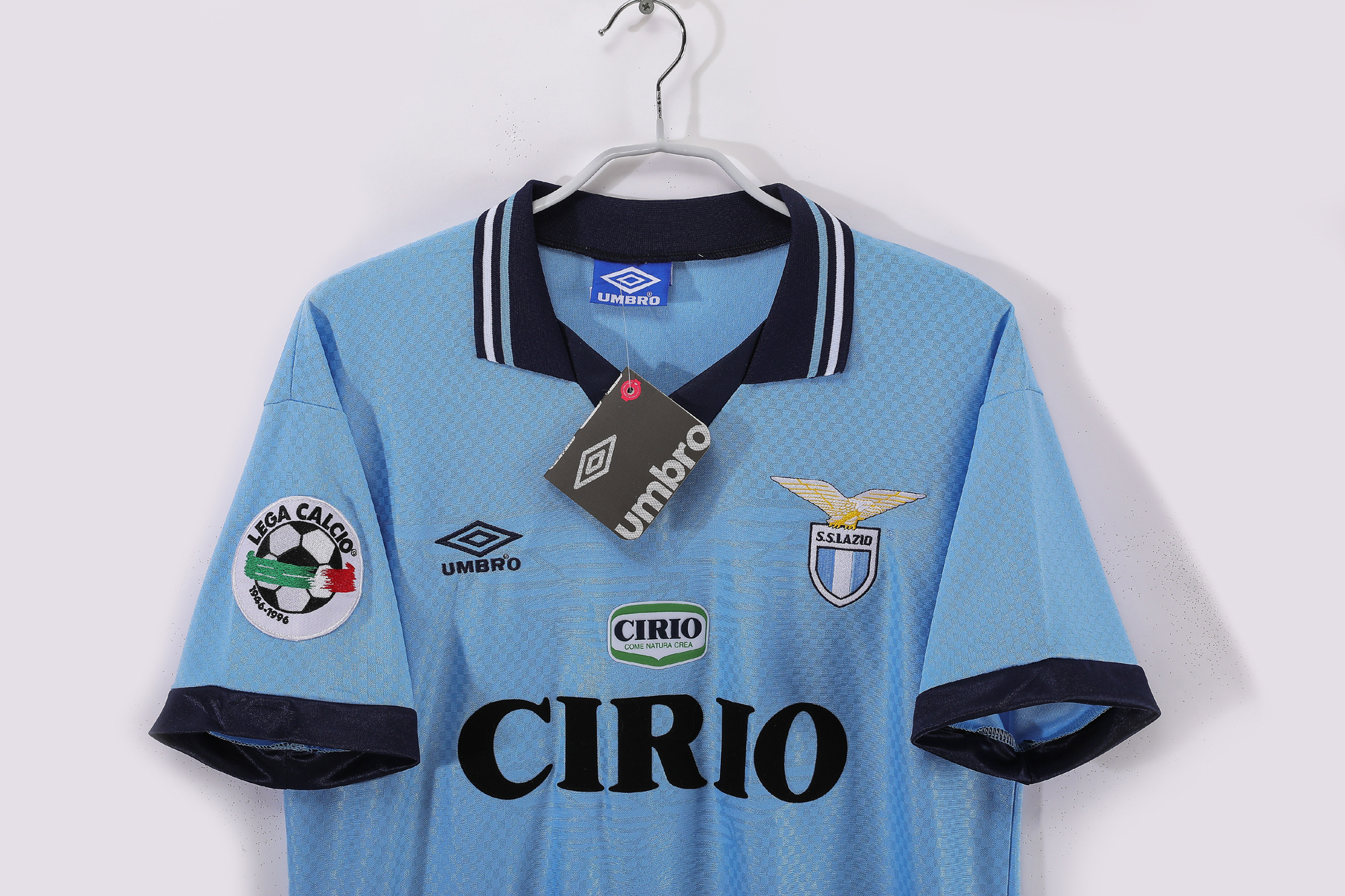 LAZIO ラツィオ 1994〜1996　【レア】サードユニフォーム ラツィオ(SS Lazio)96-97 H ホーム CIRIO 半袖 - USEDサッカー