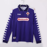 98-99 Fiorentina Home Long Sleeve Retro Jersey/98-99佛罗伦萨主场长袖