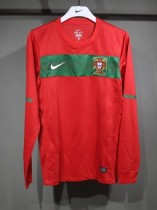 2010 Portugal Home Player Long Sleeve Retro Jersey/2010 葡萄牙主场球员长袖