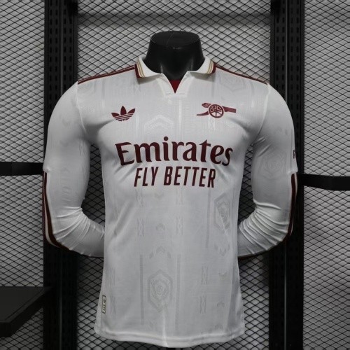 25-26  Arsenal Third Player Long Sleeve Jersey/ 25-26 阿森纳第二客场球员长袖