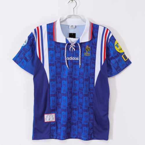 1996 France Home Retro Jersey/ 1996法国主场