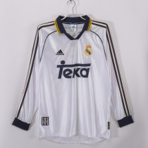 1998-2000 Real Madrid Home Long Sleeve Retro Jersey/98-00皇马主场长袖