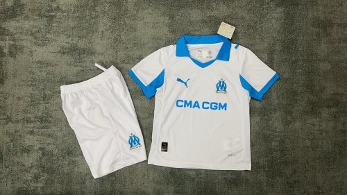 25-26 Olympique Marseille Home Kids Kit/25-26 马赛主场童装