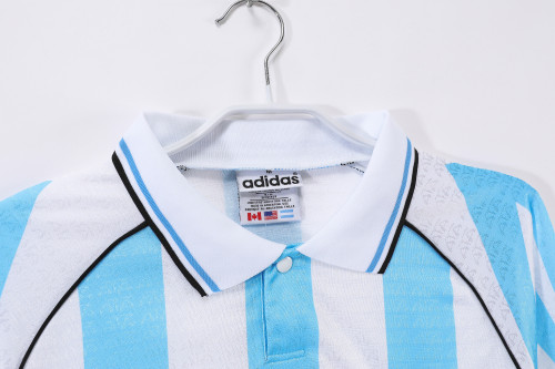 96-97 Argentina Home Long Sleeve Retro Jersey/96-97阿根廷主场长袖