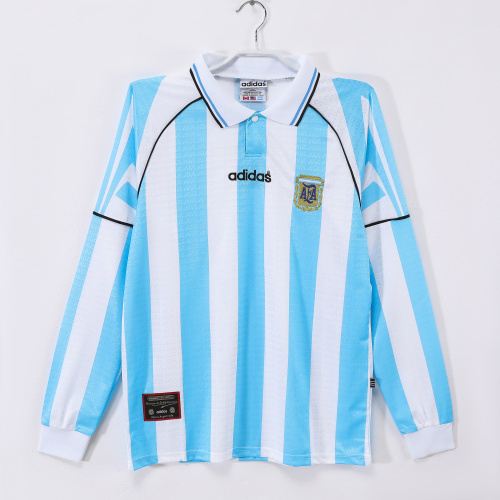 96-97 Argentina Home Long Sleeve Retro Jersey