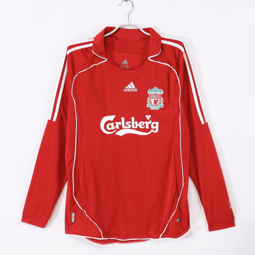 06-07 Liverpool Home Long Sleeve Retro Jersey
