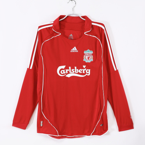 06-07 Liverpool Home Long Sleeve Retro Jersey/06-07利物浦主场长袖