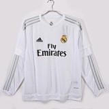 15-16 Real Madrid Home Long Sleeve Retro Jersey/15-16皇马主场长袖