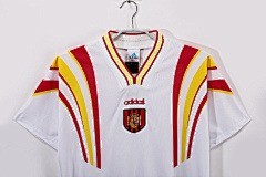 1996 Spain Third  Away  Retro Jersey/1996西班牙第二客场