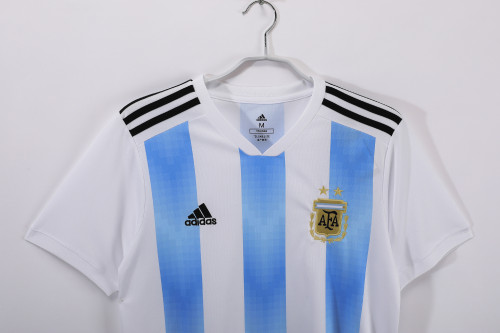 2018 Argentina Home Retro Jersey/2018阿根廷主场