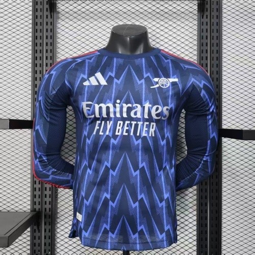 25-26  Arsenal Away Player Long Sleeve Jersey/ 25-26 阿森纳客场球员长袖