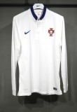 2014 Portugal Away Player Retro Long Sleeve Jersey/2014 葡萄牙客场球员长袖