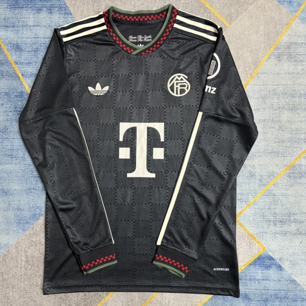 25-26  Bayern Munich Third Long Sleeve Fans Jersey/ 25-26 拜仁第二客场球迷长袖