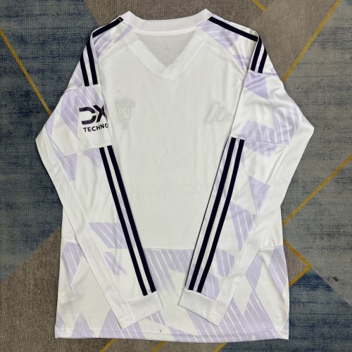 25-26 Manchester United Away Long Sleeve Fans Jersey/ 25-26 曼联客场球迷长袖