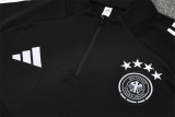 2025 Germany Black Training Suit/2025德国半拉训练服