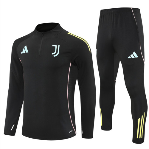 25-26 Juventus Black Training Suit/ 25-26尤文半拉训练服