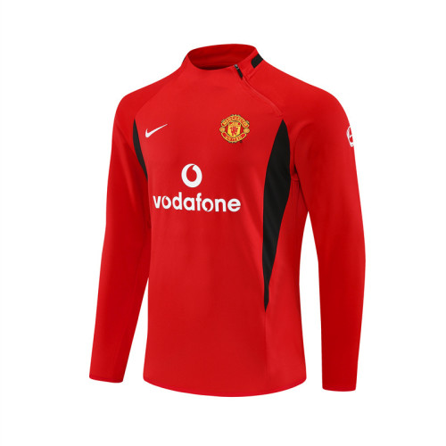 02-03 Manchester United Red Retro Training Suit Top/ 02-03曼联复古上衣